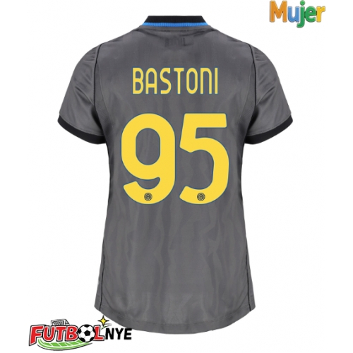 Camiseta Inter Milan Alessandro Bastoni #95 Tercera Equipación para mujer 2026-27 manga corta